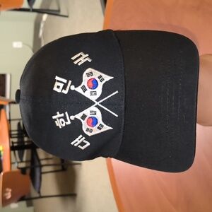 South Korean Embroidered Flags Strapback Hat Cap